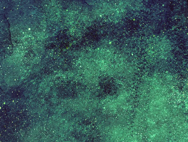 Céu Noturno Com Estrelas Nebulosa Aquarela — Fotografia de Stock