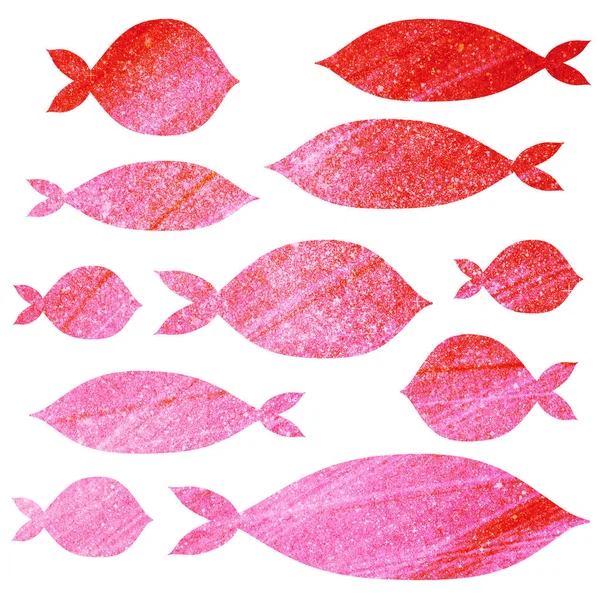 Nahtloses Muster Mit Fisch — Stockfoto