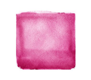 Arkaplan olarak beyaz üzerine suluboya kare