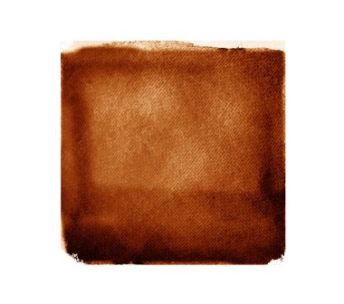 Arkaplan olarak beyaz üzerine suluboya kare