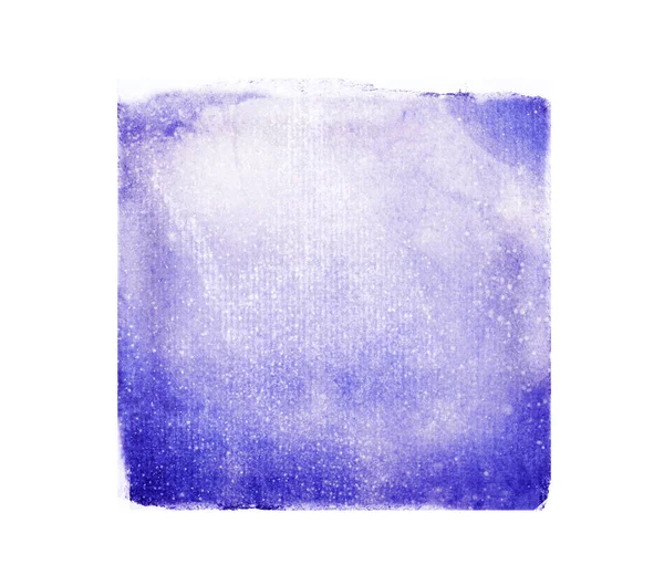 Aquarell Quadrat Auf Weißem Hintergrund — Stockfoto
