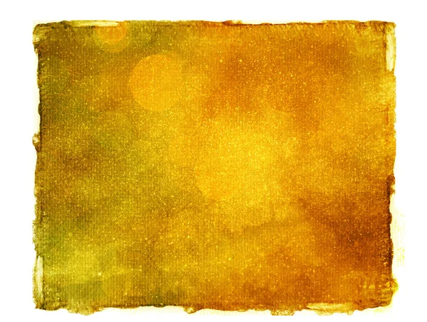 Golden Isolated Background Watercolor — Stock Photo, Image