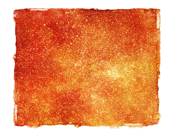 Golden Isolated Background Watercolor — Stock Photo, Image