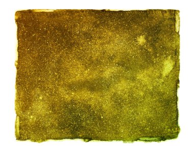 Altın izole arka plan. Suluboya