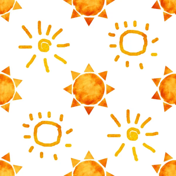 Seamless Pattern Sun — Stock Photo, Image