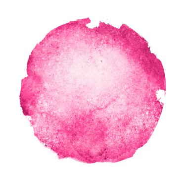 Arkaplan olarak beyaz üzerine suluboya daire