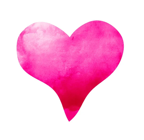 Watercolor Heart White — Stock Photo, Image