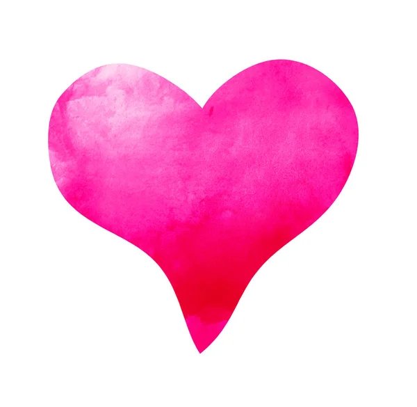 Watercolor Heart White — Stock Photo, Image