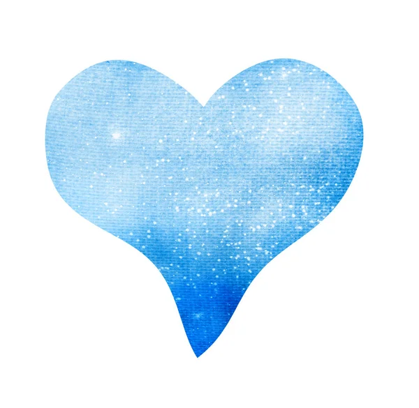 Watercolor Heart White — Stock Photo, Image