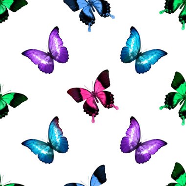 Kelebeklerle kusursuz desen