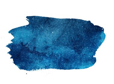 Suluboya arka planda yıldızlı gece gökyüzü