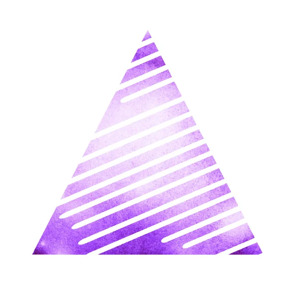 Акварельний Трикутник Білому — стокове фото