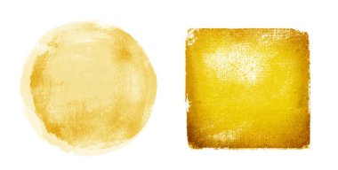 Arkaplan olarak beyaz üzerine iki suluboya figürü