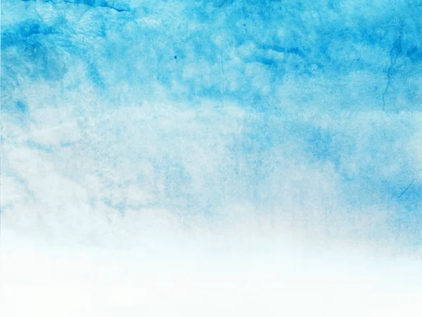 Kolor Nieba Chmurami Jako Tło Akwarela — Zdjęcie stockowe