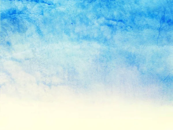 Cielo Color Con Nubes Como Fondo Acuarela — Foto de Stock