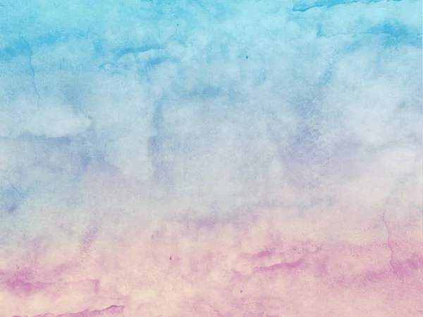 Color Sky Clouds Background Watercolor — Stock Photo, Image