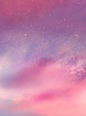 Renkli romantik gökyüzü arkaplanı