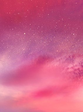 Renkli romantik gökyüzü arkaplanı