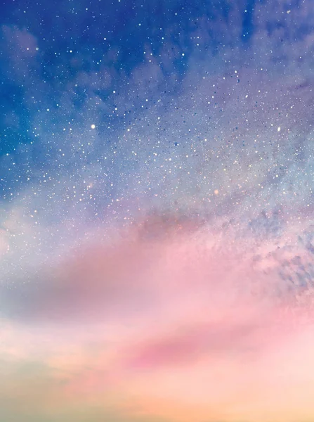 Barevné Romantické Nebe Pozadí — Stock fotografie