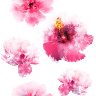 Çiçeklerle kusursuz desen