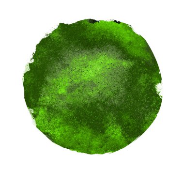 Arkaplan olarak beyaz üzerine suluboya daire