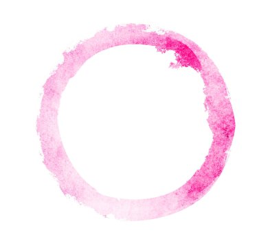 Arkaplan olarak beyaz üzerine suluboya daire