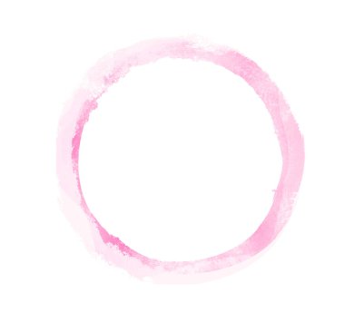 Arkaplan olarak beyaz üzerine suluboya daire