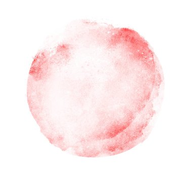 Arkaplan olarak beyaz üzerine suluboya daire