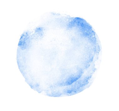 Arkaplan olarak beyaz üzerine suluboya daire