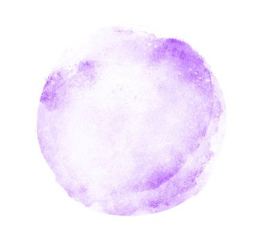 Arkaplan olarak beyaz üzerine suluboya daire