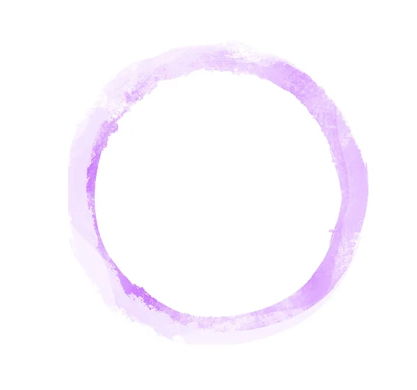 Cerchio Acquerello Sfondo Bianco — Foto Stock