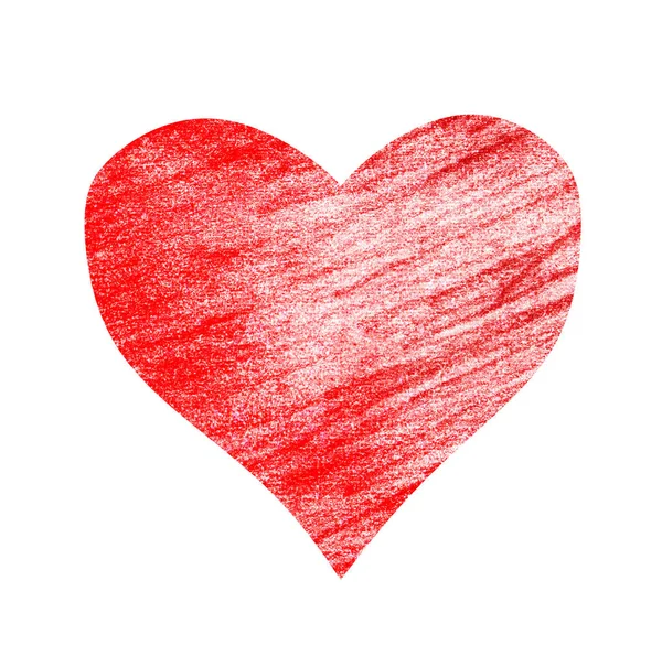 Drawing Heart White — Stock Photo, Image