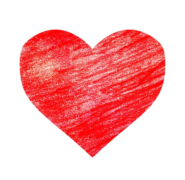 Drawing Heart White — Stock Photo, Image