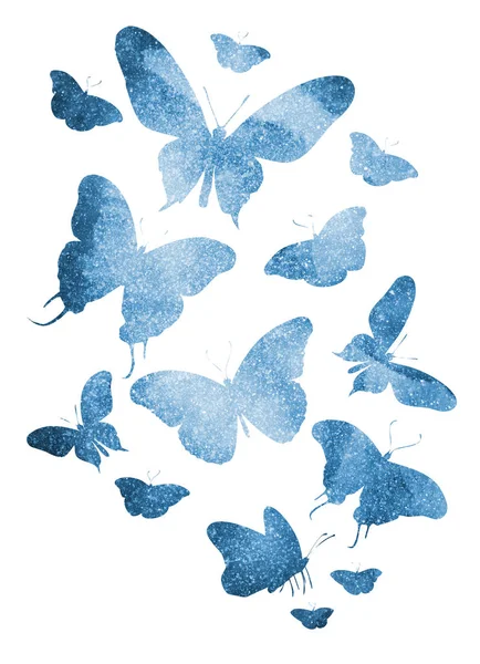 Beyaz Kelebek Sürüsü — Stok fotoğraf