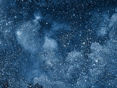 Arkaplanda yıldızlar olan gece göğü