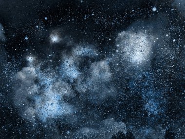 Arkaplanda yıldızlar olan gece göğü