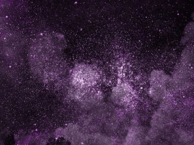 Arkaplanda yıldızlar olan gece göğü