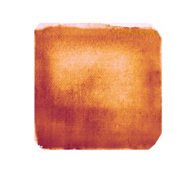 Arkaplan olarak beyaz üzerine suluboya altın kare