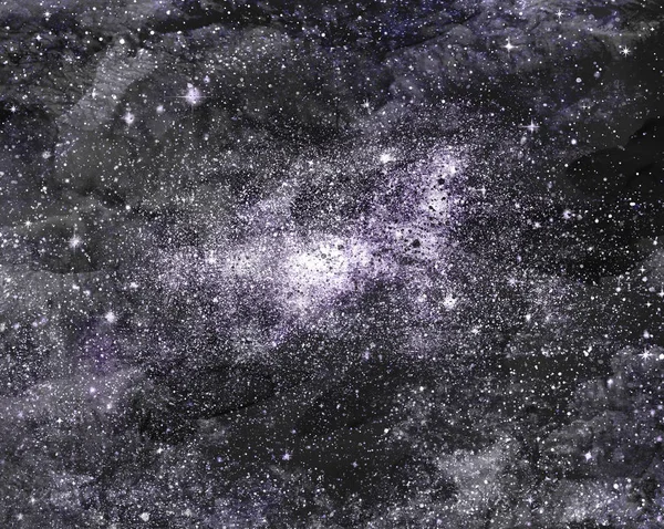 Всесвіт Наповнений Зірками Туманністю Галактикою — стокове фото