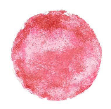 Arkaplan olarak beyaz üzerine suluboya daire