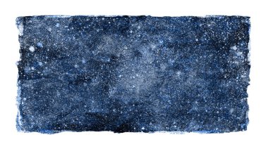 Suluboya gökada arkaplanı beyaz üzerine izole