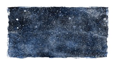 Suluboya gökada arkaplanı beyaz üzerine izole