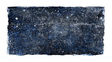 Suluboya gökada arkaplanı beyaz üzerine izole