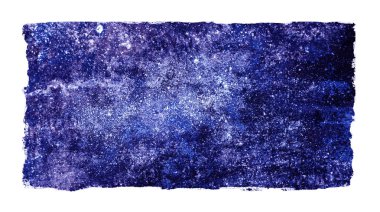 Suluboya gökada arkaplanı beyaz üzerine izole