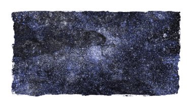 Suluboya gökada arkaplanı beyaz üzerine izole