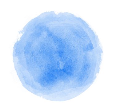 Arkaplan olarak beyaz üzerine suluboya daire