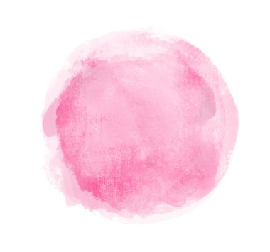 Arkaplan olarak beyaz üzerine suluboya daire