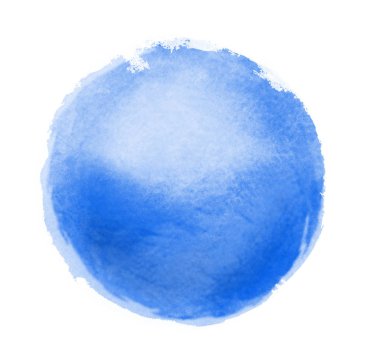 Arkaplan olarak beyaz üzerine suluboya daire