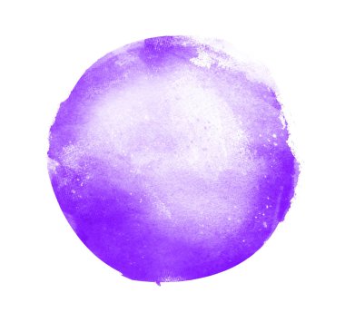 Arkaplan olarak beyaz üzerine suluboya daire