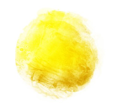 Arkaplan olarak beyaz üzerine suluboya daire